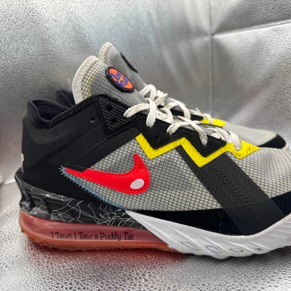 Size 10 Nike Multicolor Space Jam x LeBron 18 Low Sylvester x Tweety CV7562-103 - Picture 6 of 15